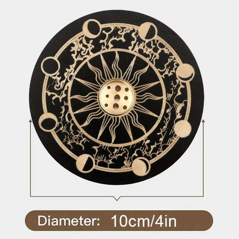 Incense Stick Burner Cute Incense Holder For Sticks Wood Incense Tray Holder For Sticks With 9 Hole For Yoga Meditation And Home - KIMLUD