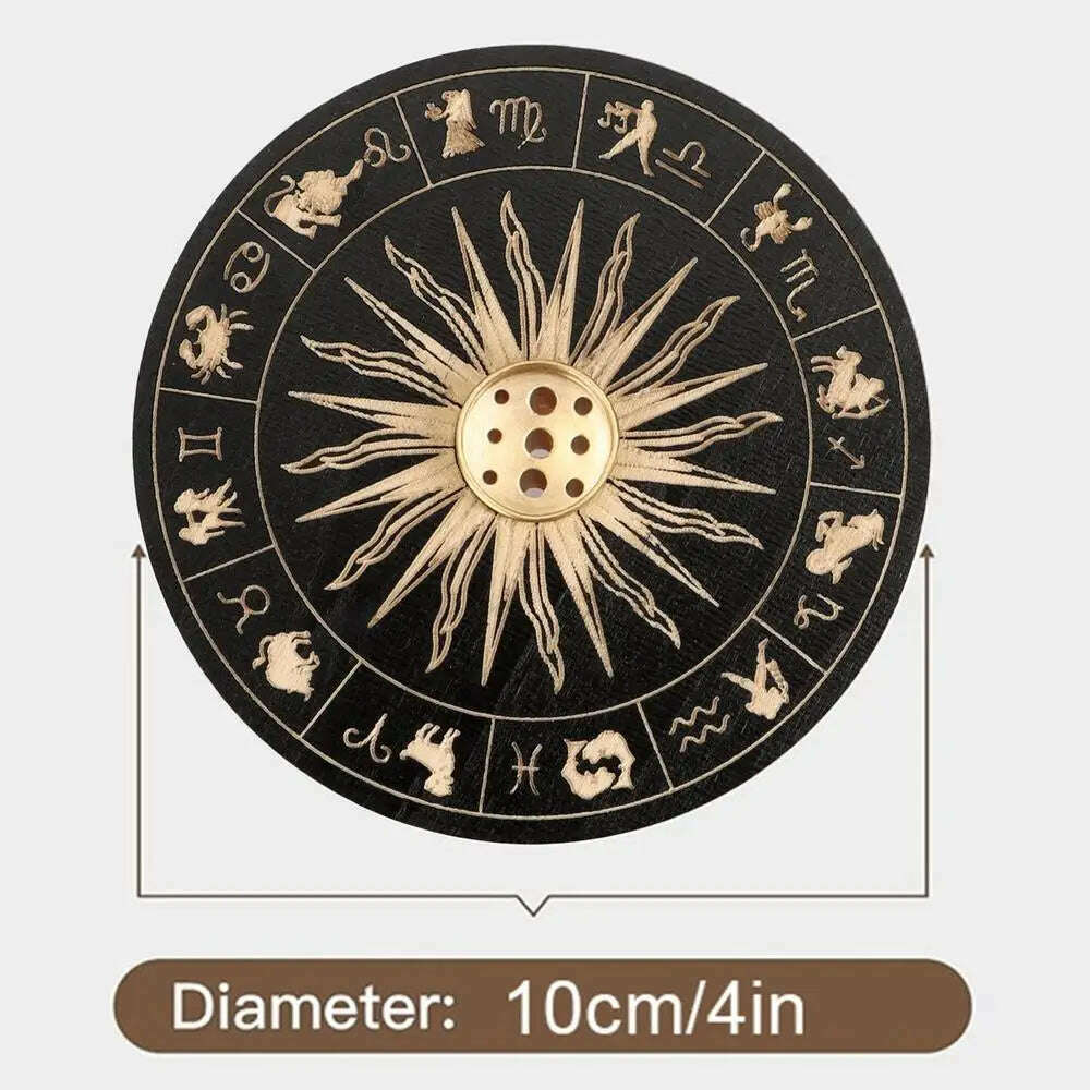 Incense Stick Burner Cute Incense Holder For Sticks Wood Incense Tray Holder For Sticks With 9 Hole For Yoga Meditation And Home - KIMLUD