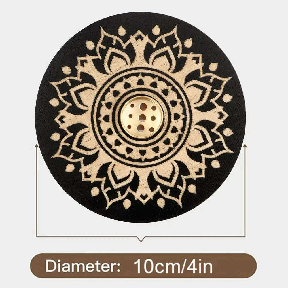 Incense Stick Burner Cute Incense Holder For Sticks Wood Incense Tray Holder For Sticks With 9 Hole For Yoga Meditation And Home - KIMLUD