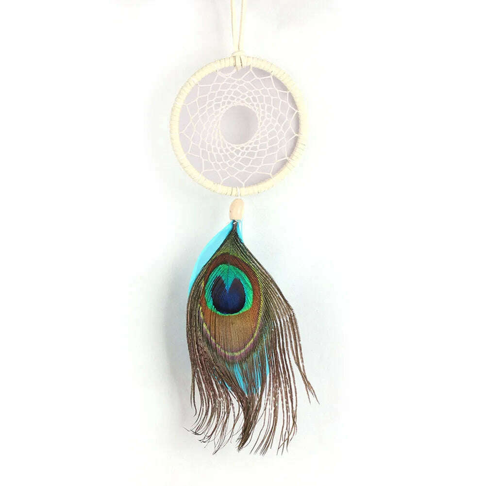 Indian Style Dreamcatcher Handmade Wind Chimes Hanging Pendant Dream Catcher Home Wall Art Hangings Decorations - KIMLUD