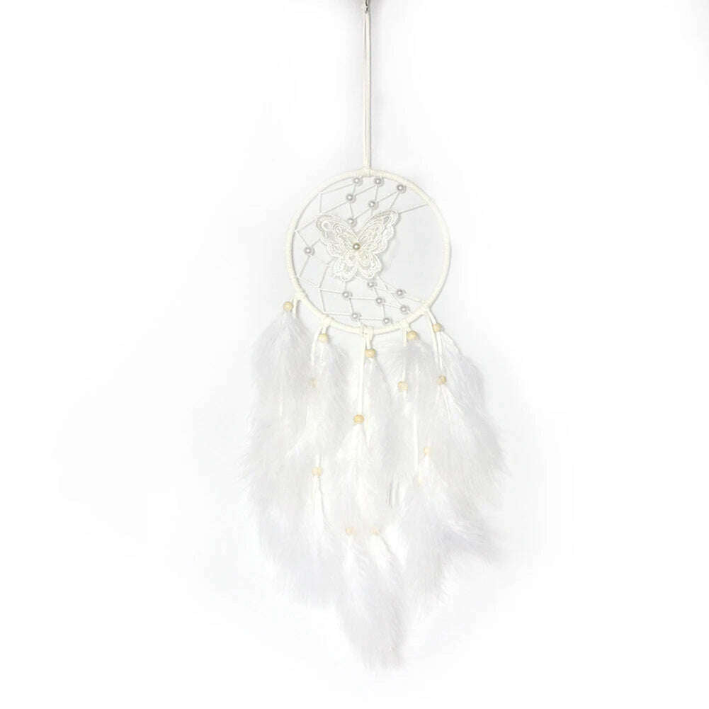 Indian Style Dreamcatcher Handmade Wind Chimes Hanging Pendant Dream Catcher Home Wall Art Hangings Decorations - KIMLUD