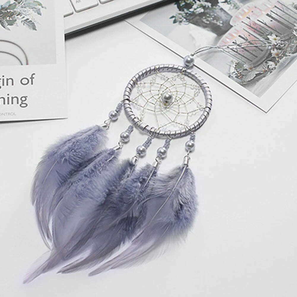 Indian Style Dreamcatcher Handmade Wind Chimes Hanging Pendant Dream Catcher Home Wall Art Hangings Decorations - KIMLUD