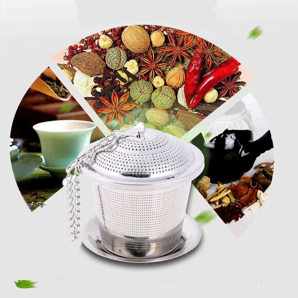 KIMLUD, Infuser Tea Filter Strainers Kitchen Tools Tea Infuser Mesh Filter Strainer Hook Loose Tea Leaf Spice Home Kitchen Accessories, KIMLUD Womens Clothes