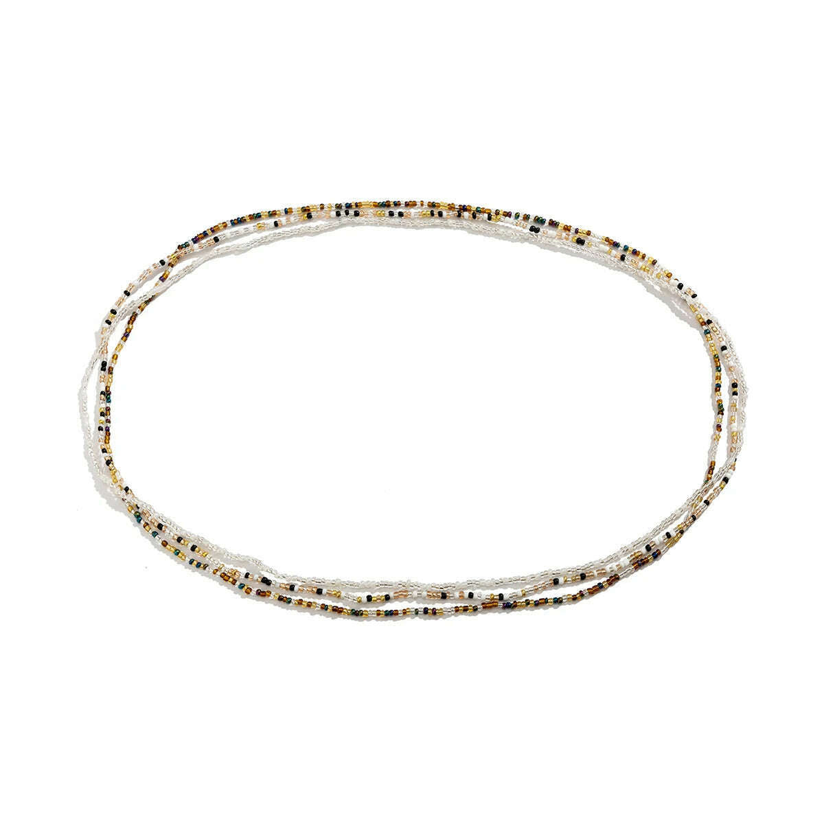 Ingemark 3Pcs Bohemia Waist Bead Belly Belt Chains for Women Wed Bridal Sexy Summer Bikini Elastic Body Jewelry Y2K Accessories - KIMLUD