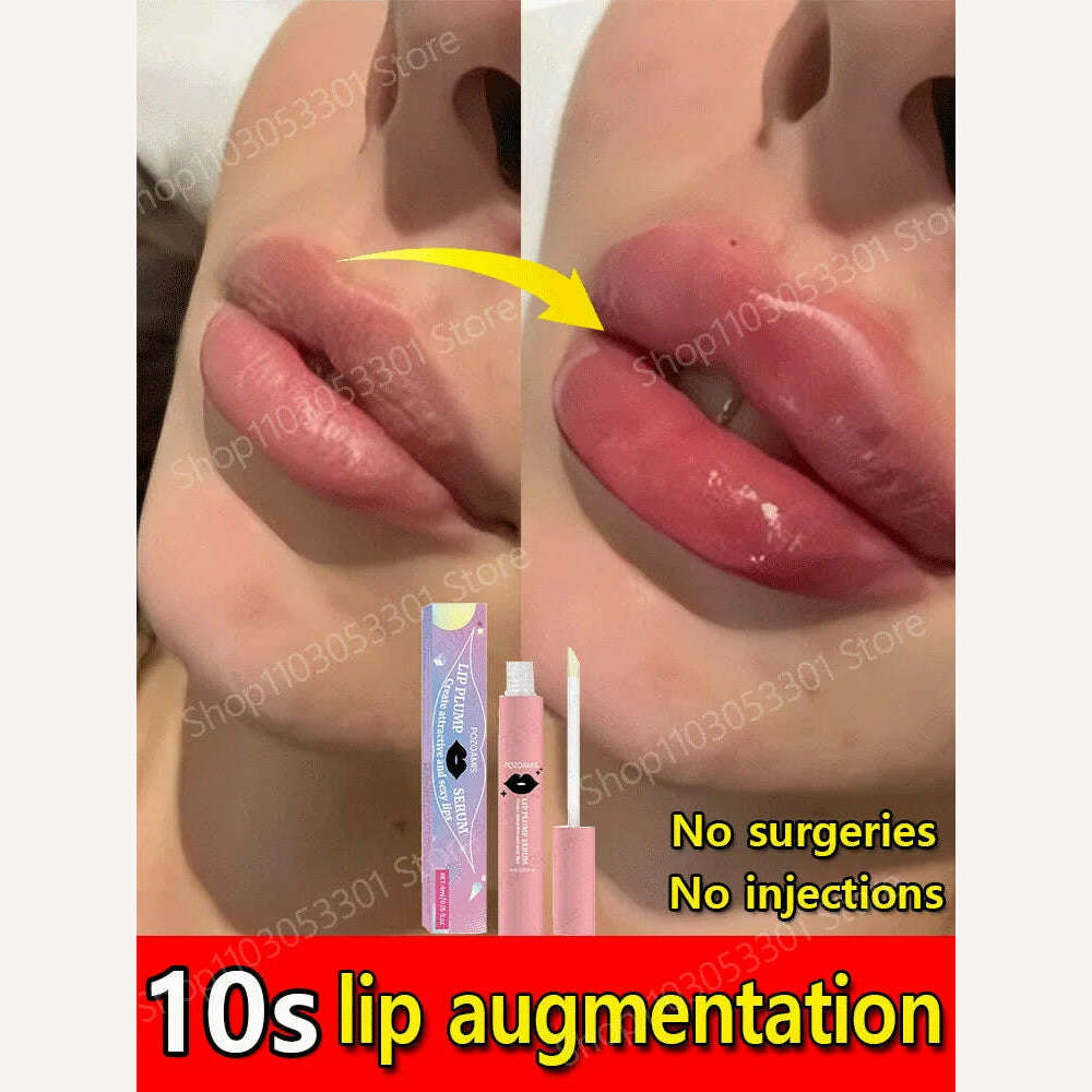 KIMLUD, Instant Volumising Lip Plumper Oil Collagen LipGloss Moisturizer Repair Lip Extreme VolumeEssence Lips Enhancer Cosmetics, KIMLUD Womens Clothes