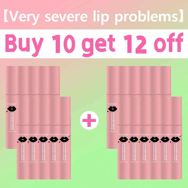 KIMLUD, Instant Volumising Lip Plumper Oil Collagen LipGloss Moisturizer Repair Lip Extreme VolumeEssence Lips Enhancer Cosmetics, Buy 10 Get 12 Free, KIMLUD Women's Clothes