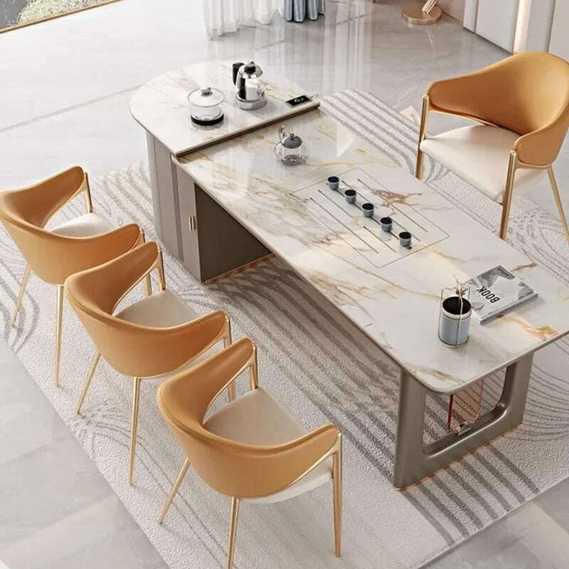 KIMLUD, Italian Light Luxury Dining Chair Modern Simple Household Backrest Chair Scandinavian Designer Coffee Shop Hotel Leisure Chair, KIMLUD Womens Clothes
