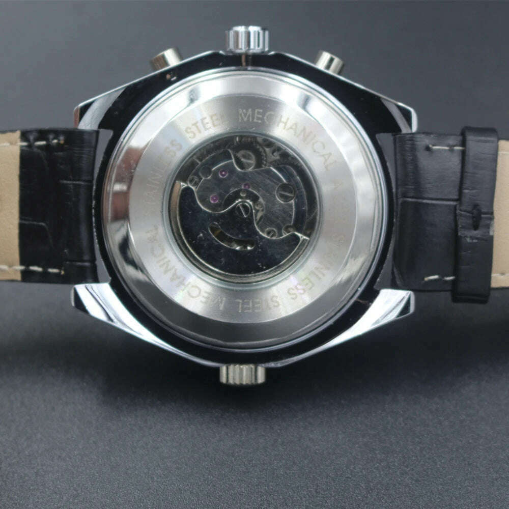 KIMLUD, Jaragar Top Luxury Brand Men Watch Mens Fashion Mechanical Watches Man Casual Business Waterproof Wristwatch Relogio Masculino, KIMLUD Women's Clothes