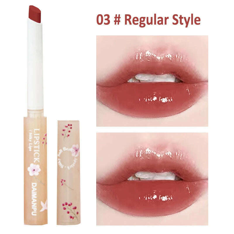 KIMLUD, Jelly Mirror Lipstick Makeup Love Shape Waterproof Non-stick Cup Solid Lip Gloss Clear Long Lasting Moisturizing Lipstick Pen, KIMLUD Womens Clothes