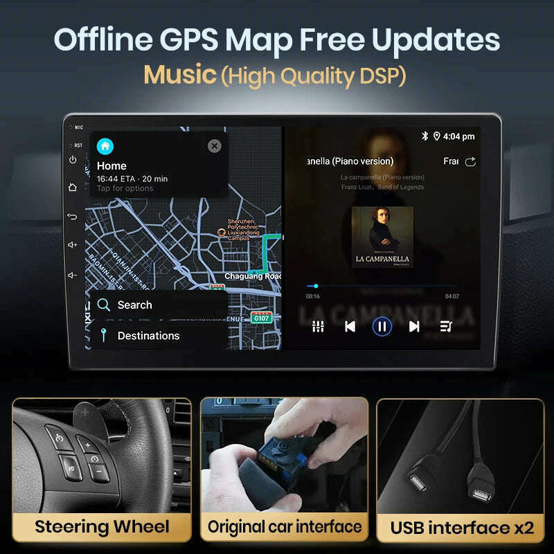 KIMLUD, Junsun V1 AI Voice Wireless CarPlay Android Auto Radio for Renault Clio 3 2005-2014 4G Car Multimedia GPS 2din autoradio, KIMLUD Womens Clothes