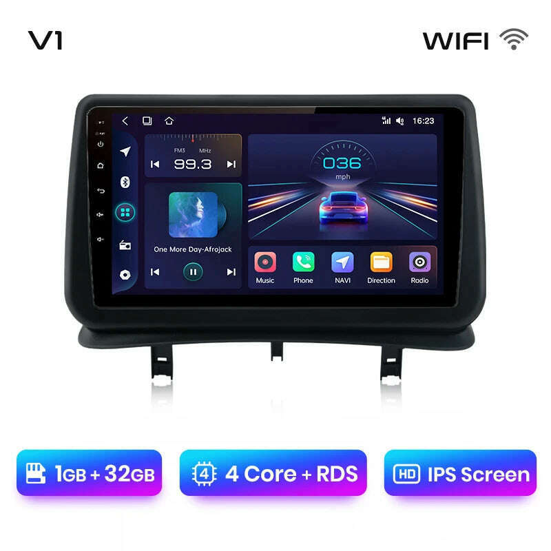 KIMLUD, Junsun V1 AI Voice Wireless CarPlay Android Auto Radio for Renault Clio 3 2005-2014 4G Car Multimedia GPS 2din autoradio, V1 (1G 32G) / CHINA, KIMLUD APPAREL - Womens Clothes