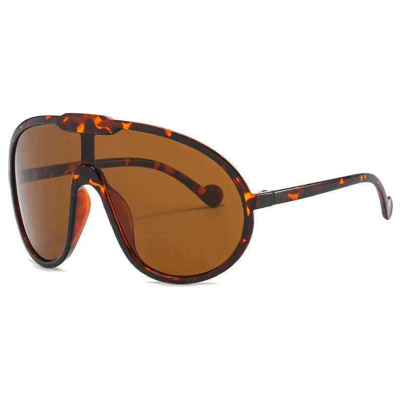 KIMLUD, KAMMPT Oversized Wind Goggle Women Fashion Monoblock Outdoor Sunglasses New Trendy Brand Design UV400 Protection Shades Eyewear, KIMLUD Womens Clothes