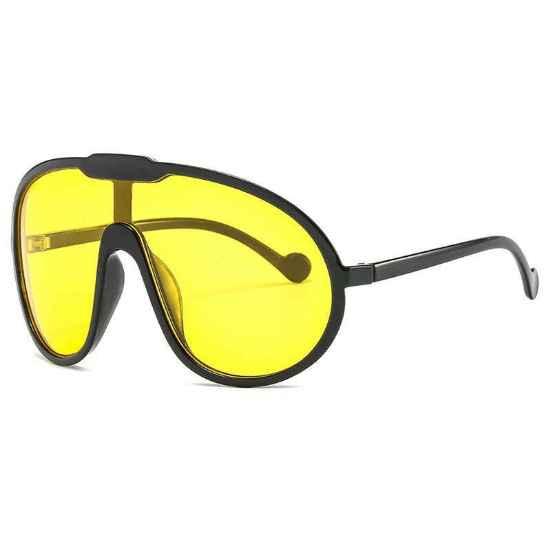 KIMLUD, KAMMPT Oversized Wind Goggle Women Fashion Monoblock Outdoor Sunglasses New Trendy Brand Design UV400 Protection Shades Eyewear, KIMLUD Womens Clothes