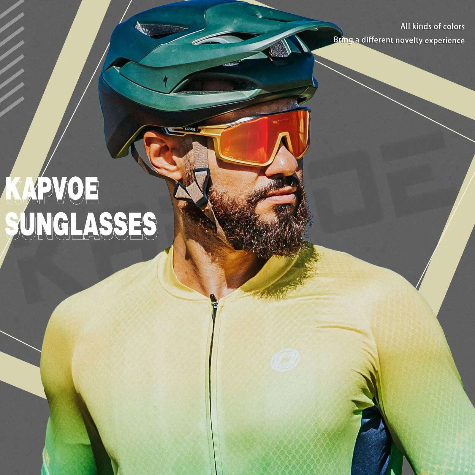 KIMLUD, Kapvoe Cycling Sunglasses Polarized Bicycle Bike Men UV400 Racing Bike Road Mountain Eyewear Women Outdoor Sport Goggles, KIMLUD Womens Clothes