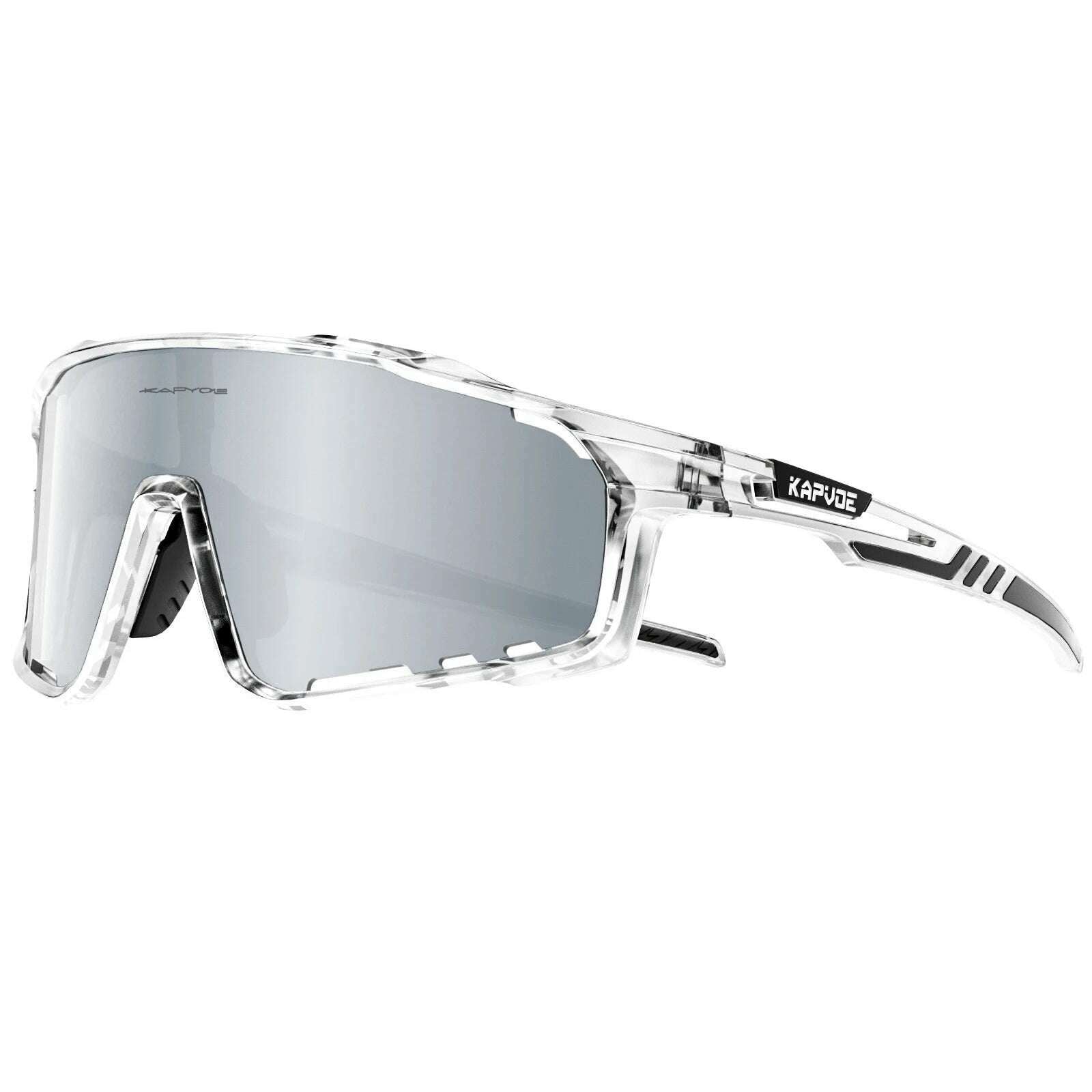 KIMLUD, Kapvoe Cycling Sunglasses Polarized Bicycle Bike Men UV400 Racing Bike Road Mountain Eyewear Women Outdoor Sport Goggles, KE-X76-09 / 3LENS, KIMLUD APPAREL - Womens Clothes