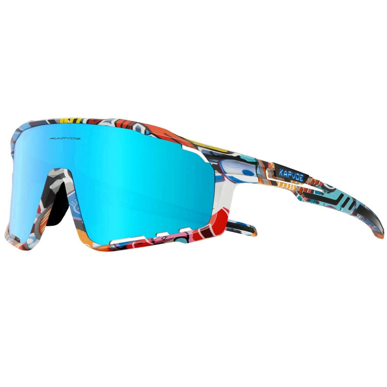 KIMLUD, Kapvoe Cycling Sunglasses Polarized Bicycle Bike Men UV400 Racing Bike Road Mountain Eyewear Women Outdoor Sport Goggles, KE-X76-07 / 3LENS, KIMLUD APPAREL - Womens Clothes