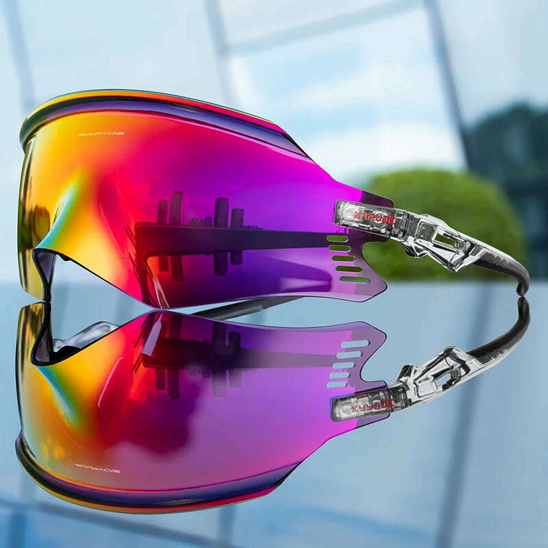 KIMLUD, Kapvoe Cycling Sunglasses UV400 Men Bike Sunglasses MTB Eyewear Outdoor Sport Goggles Bike Glasses Oculos De Ciclismo, KIMLUD Womens Clothes