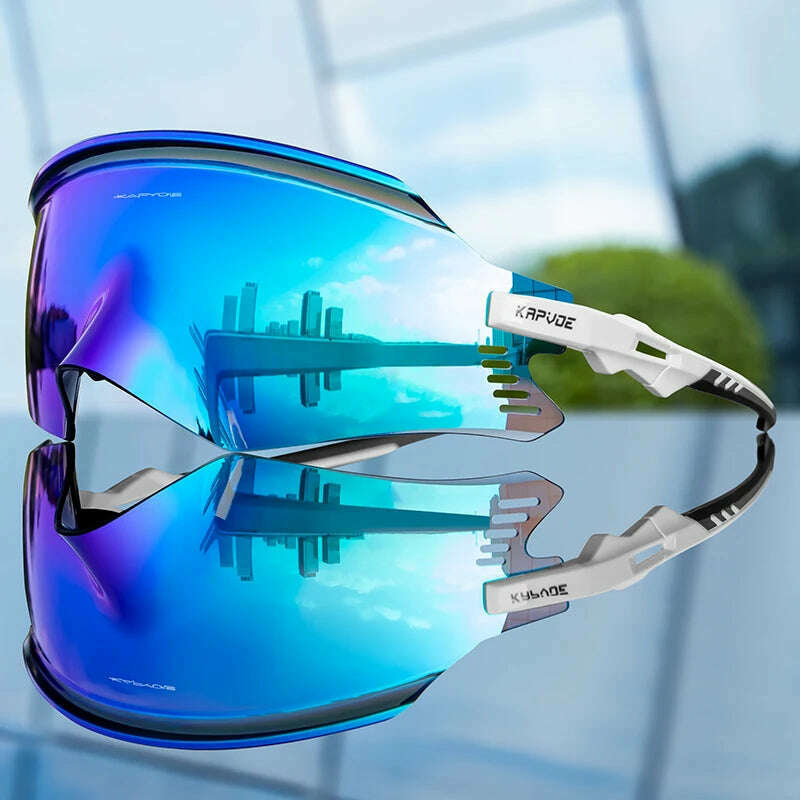 KIMLUD, Kapvoe Cycling Sunglasses UV400 Men Bike Sunglasses MTB Eyewear Outdoor Sport Goggles Bike Glasses Oculos De Ciclismo, 12 / 1lens, KIMLUD APPAREL - Womens Clothes