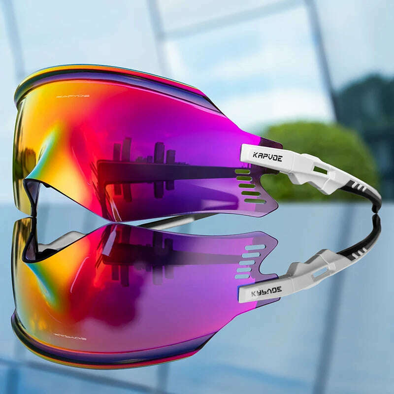 KIMLUD, Kapvoe Cycling Sunglasses UV400 Men Bike Sunglasses MTB Eyewear Outdoor Sport Goggles Bike Glasses Oculos De Ciclismo, 11 / 1lens, KIMLUD APPAREL - Womens Clothes