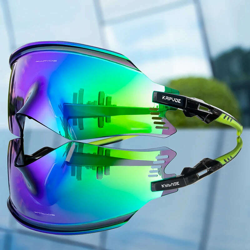 KIMLUD, Kapvoe Cycling Sunglasses UV400 Men Bike Sunglasses MTB Eyewear Outdoor Sport Goggles Bike Glasses Oculos De Ciclismo, 07 / 1lens, KIMLUD APPAREL - Womens Clothes