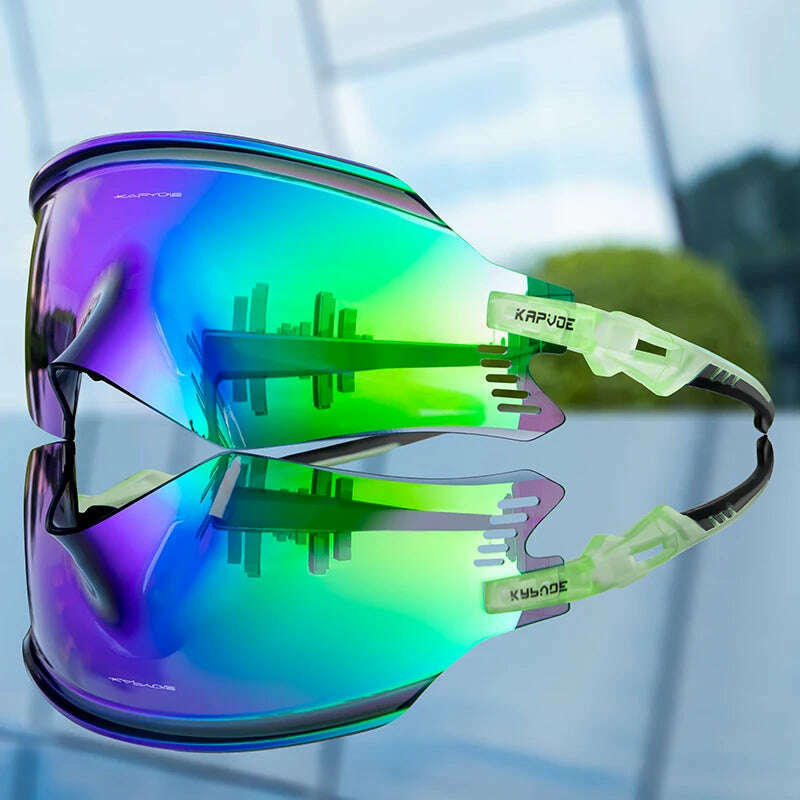 KIMLUD, Kapvoe Cycling Sunglasses UV400 Men Bike Sunglasses MTB Eyewear Outdoor Sport Goggles Bike Glasses Oculos De Ciclismo, 16 / 1lens, KIMLUD APPAREL - Womens Clothes
