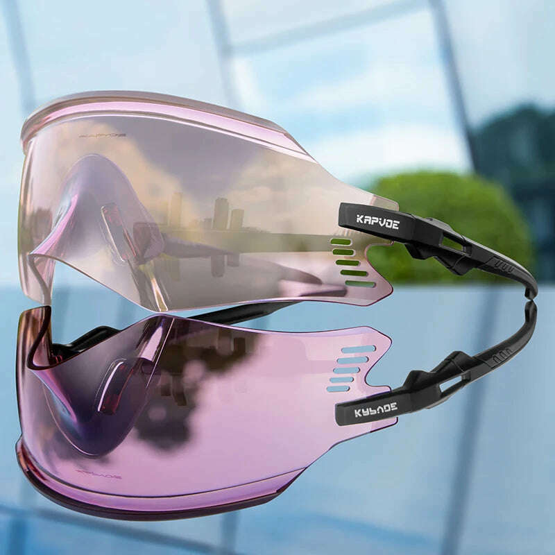 KIMLUD, Kapvoe Cycling Sunglasses UV400 Men Bike Sunglasses MTB Eyewear Outdoor Sport Goggles Bike Glasses Oculos De Ciclismo, 19 / 1lens, KIMLUD APPAREL - Womens Clothes