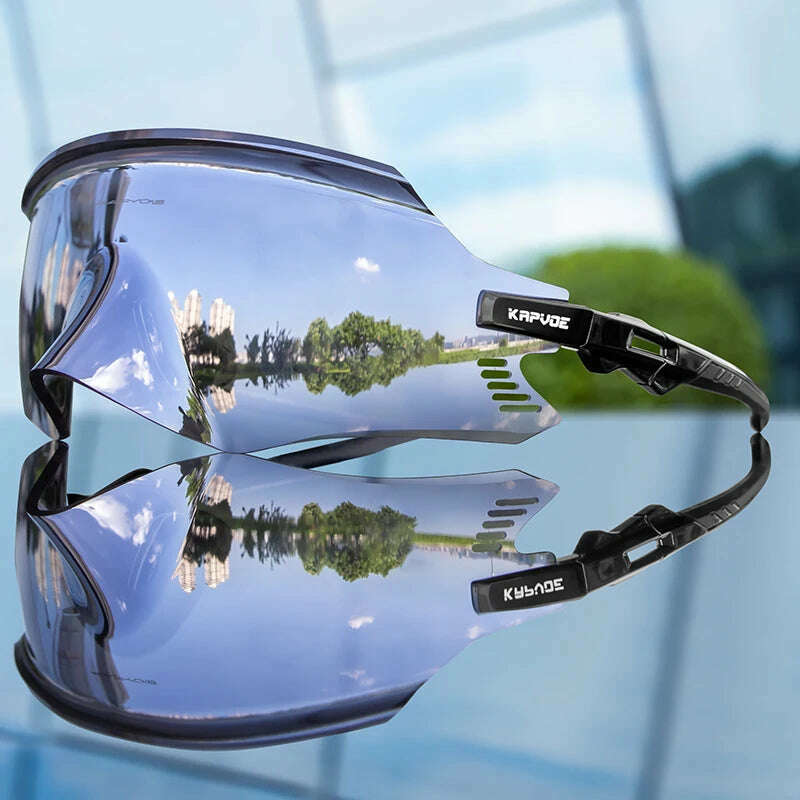 KIMLUD, Kapvoe Cycling Sunglasses UV400 Men Bike Sunglasses MTB Eyewear Outdoor Sport Goggles Bike Glasses Oculos De Ciclismo, 10 / 1lens, KIMLUD APPAREL - Womens Clothes