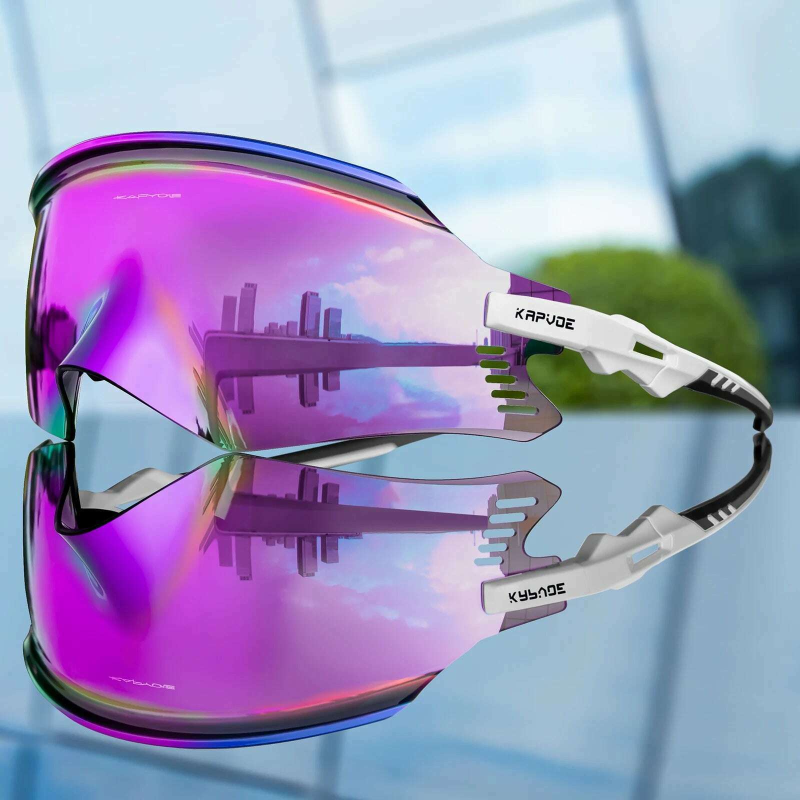 KIMLUD, Kapvoe Cycling Sunglasses UV400 Men Bike Sunglasses MTB Eyewear Outdoor Sport Goggles Bike Glasses Oculos De Ciclismo, 24 / 1lens, KIMLUD APPAREL - Womens Clothes