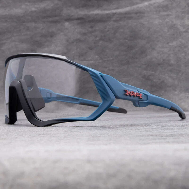 KIMLUD, Kapvoe Photochromic Cycling Sunglasses Men Women Road Mtb Mountain Bike Bicycle Glasses Cycling Glasses Sport running Eyewear, 15 / Photochromic-1lens, KIMLUD APPAREL - Womens Clothes