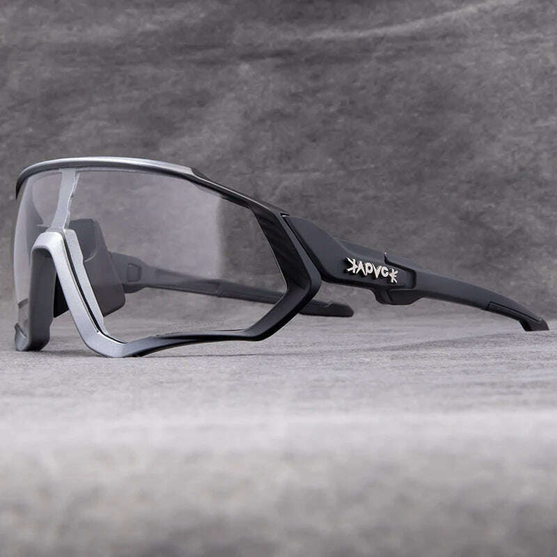 KIMLUD, Kapvoe Photochromic Cycling Sunglasses Men Women Road Mtb Mountain Bike Bicycle Glasses Cycling Glasses Sport running Eyewear, 35 / Photochromic-1lens, KIMLUD APPAREL - Womens Clothes