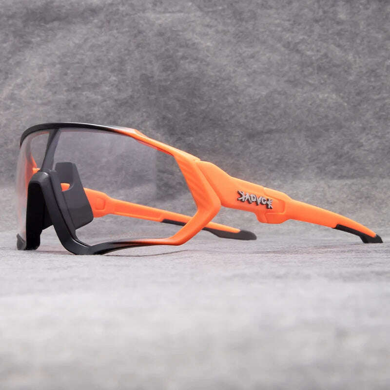 KIMLUD, Kapvoe Photochromic Cycling Sunglasses Men Women Road Mtb Mountain Bike Bicycle Glasses Cycling Glasses Sport running Eyewear, 16 / Photochromic-1lens, KIMLUD APPAREL - Womens Clothes