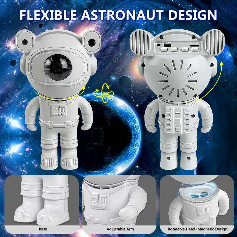 KIMLUD, Kids Star DIY Projector Night Light with Remote Control 360 Adjustable Design Astronaut Nebula Galaxy Lighting for Children, KIMLUD Womens Clothes