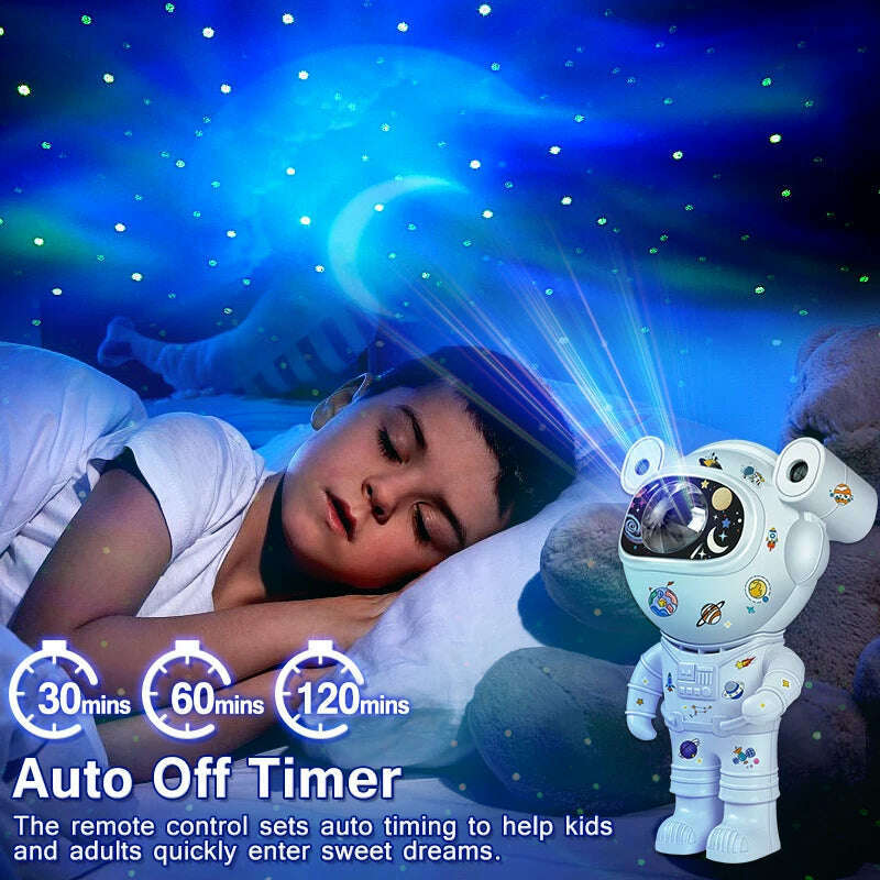 KIMLUD, Kids Star DIY Projector Night Light with Remote Control 360 Adjustable Design Astronaut Nebula Galaxy Lighting for Children, KIMLUD Womens Clothes