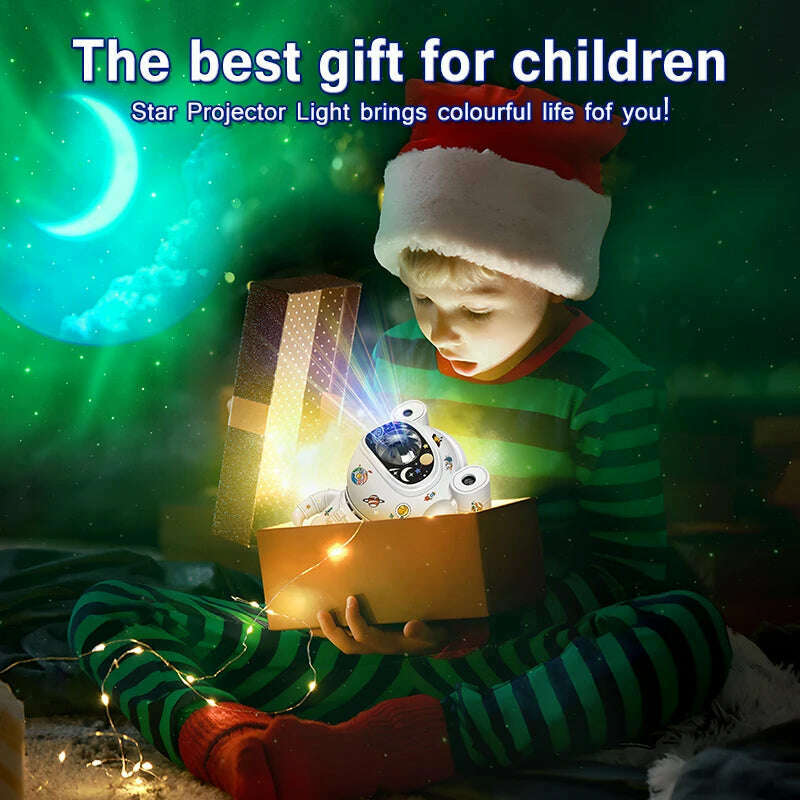 KIMLUD, Kids Star DIY Projector Night Light with Remote Control 360 Adjustable Design Astronaut Nebula Galaxy Lighting for Children, KIMLUD Womens Clothes