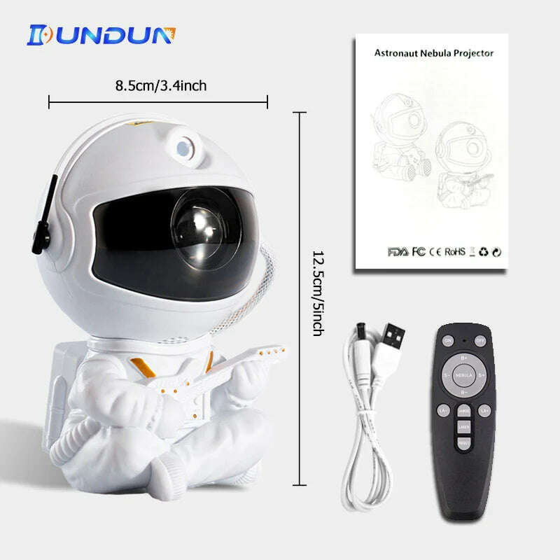 KIMLUD, Kids Star DIY Projector Night Light with Remote Control 360 Adjustable Design Astronaut Nebula Galaxy Lighting for Children, No-Music 1, KIMLUD APPAREL - Womens Clothes
