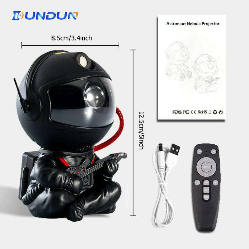 KIMLUD, Kids Star DIY Projector Night Light with Remote Control 360 Adjustable Design Astronaut Nebula Galaxy Lighting for Children, No-Music 2, KIMLUD APPAREL - Womens Clothes
