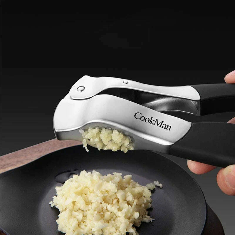 KIMLUD, Kitchen Garlic Press Manual Garlic Masher Stainless Steel Press Chopping Garlic Tool Vegetable Home Gadget Accessories, KIMLUD Womens Clothes
