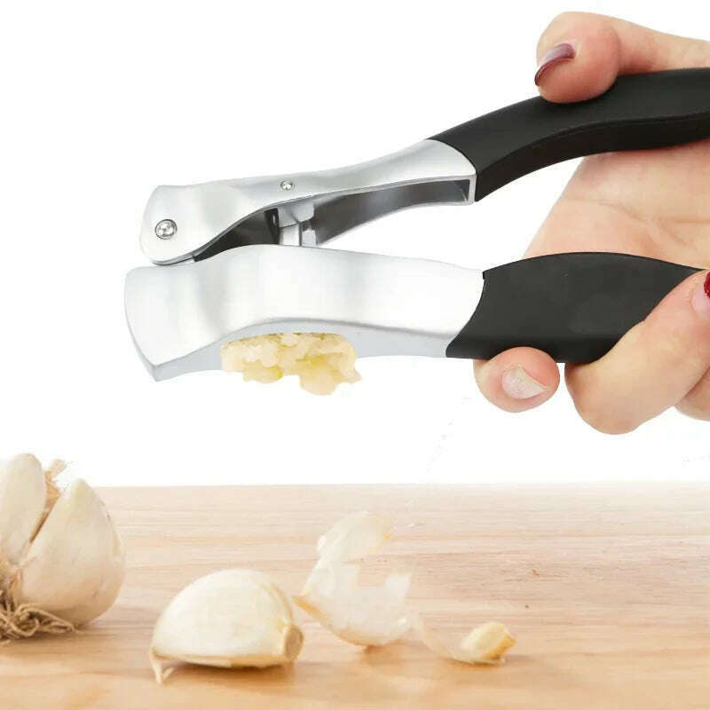 KIMLUD, Kitchen Garlic Press Manual Garlic Masher Stainless Steel Press Chopping Garlic Tool Vegetable Home Gadget Accessories, KIMLUD Womens Clothes