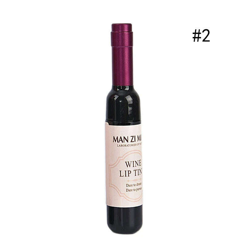 KIMLUD, Korean Brand Wine Red Shape Lip Tint Baby Lip For Women Batom Makeup Liquid Lipstick Lipgloss Cosmetic M02347, KIMLUD Womens Clothes