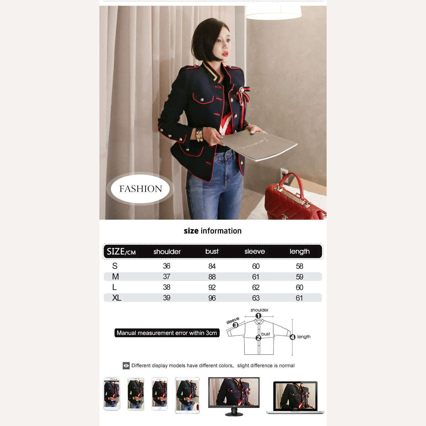 Korean Elegant Office Women Jacket Chic Temperament Formal Vintage Single Breasted Slim Coat Suit Outerwear Blazer Spring Autumn - KIMLUD