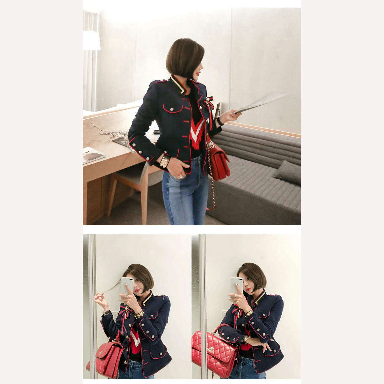 Korean Elegant Office Women Jacket Chic Temperament Formal Vintage Single Breasted Slim Coat Suit Outerwear Blazer Spring Autumn - KIMLUD