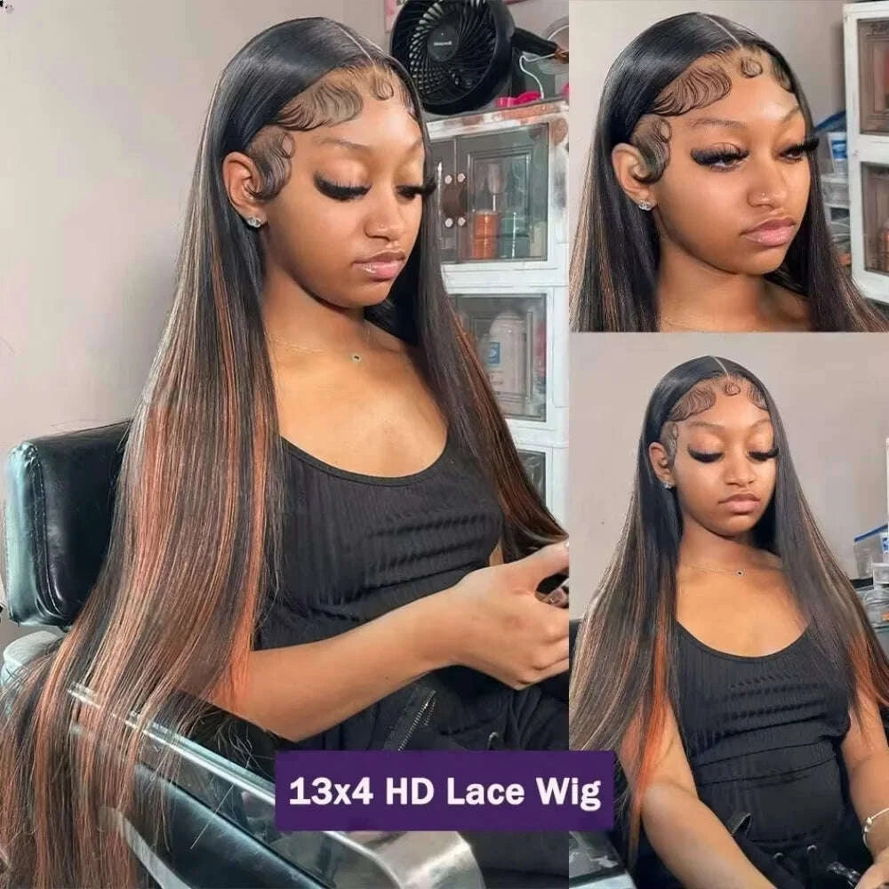 Lace Wig-Balayage Bone Straight-Swiss Lace-Balayage Bone | KIMLUD