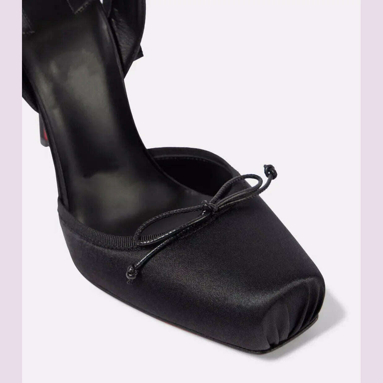 KIMLUD, Ladies' New Summer Square Satin High-heeled Sandals with Ankle Straps, Fashionable Party and Banquet Ballet High-heeled Shoes, KIMLUD Womens Clothes