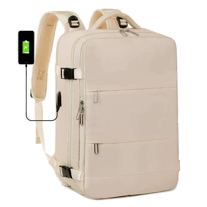 KIMLUD, Large Capacity Expansion Travel Backpack 2024 New Nylon Fabric Waterproof Backpack Multifunctional Commuting Computer Bag, KIMLUD Womens Clothes