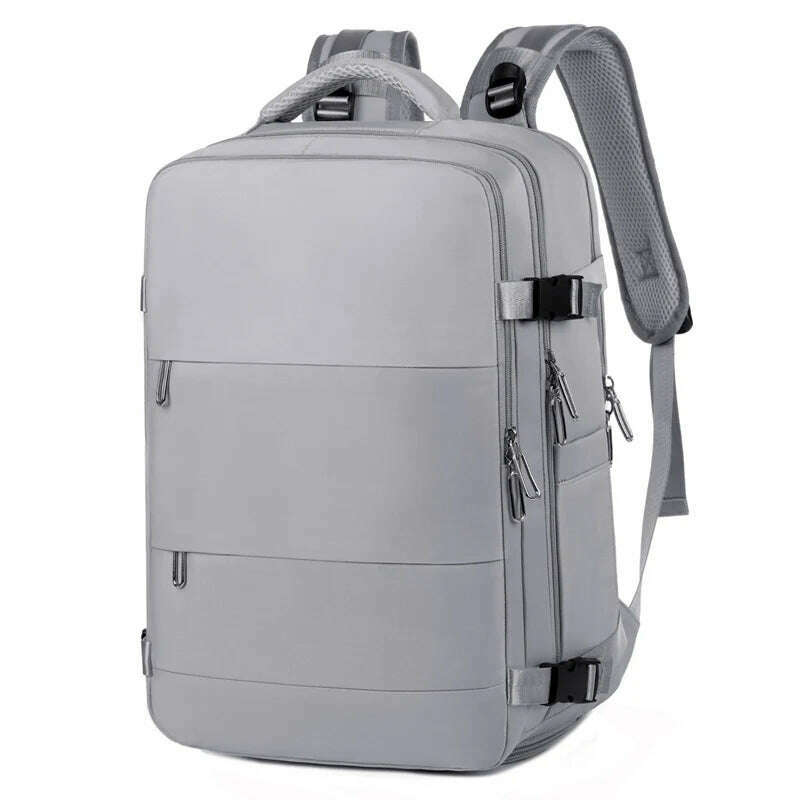 KIMLUD, Large Capacity Expansion Travel Backpack 2024 New Nylon Fabric Waterproof Backpack Multifunctional Commuting Computer Bag, Dark Grey, KIMLUD APPAREL - Womens Clothes