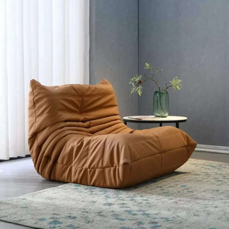 KIMLUD, Lazy Sofa Caterpillar Balcony Reclining Leisure Chair Net Red Bedroom Can Lie And Sleep Tatami Single Small Sofa, KIMLUD Womens Clothes