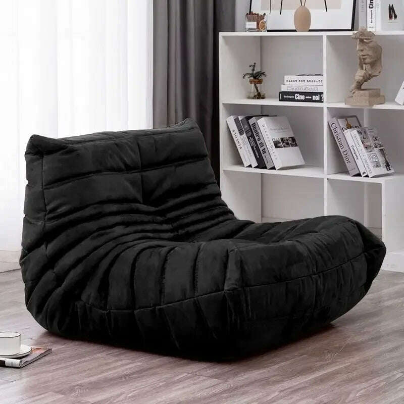 KIMLUD, Lazy Sofa Caterpillar Balcony Reclining Leisure Chair Net Red Bedroom Can Lie And Sleep Tatami Single Small Sofa, N, KIMLUD APPAREL - Womens Clothes