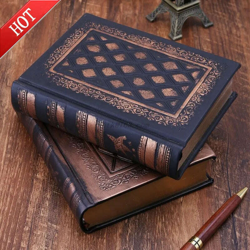 KIMLUD, Leather Retro Vintage Diary Journal Notebook Blank Hard Cover Sketchbook Paper Stationery Travel School Sdudent Gifts, KIMLUD Womens Clothes