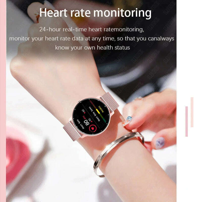 KIMLUD, LIGE Bluetooth Call Bracelet Sports Fitness Voice Assistant Women Smartwatch For Android IOS XIAOMI Men Smart Watch Waterproof, KIMLUD Womens Clothes