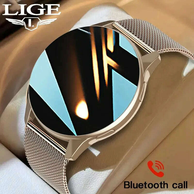 KIMLUD, LIGE Men Smart Watch Women Heart Rate Blood Pressure Monitoring Bluetooth Call Smart Watches Men IP67 Waterproof Men Smartwatch, KIMLUD Womens Clothes